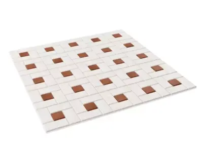 White Tile Flooring 3D model