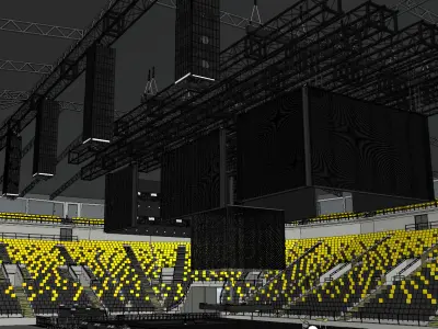 BILLIE EILISH HIT ME HARD AND SOFT TOUR STAGE DESIGN 3D model