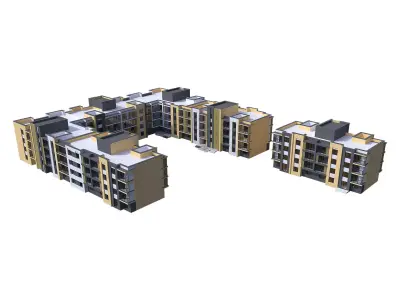 Residential building 3D model 14
