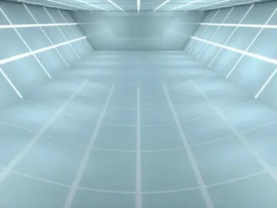 Sci Fi WareHouse 3D model 9