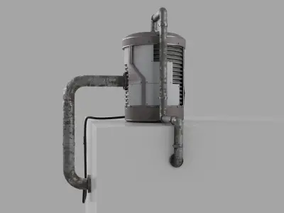 industrial-style sci-fi generator 3D model