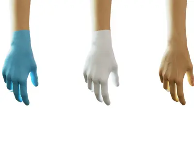  gloved medical hand 