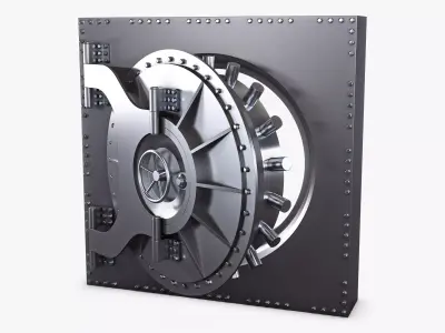 Bank Vault Door v 3 3D model