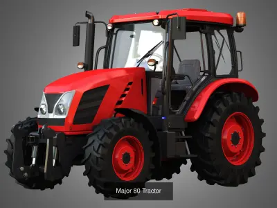 Small Tractors  2 in 1 3D Model Pack