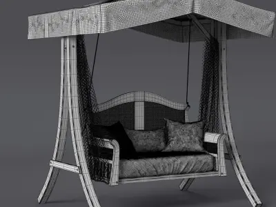  garden swing 3D model