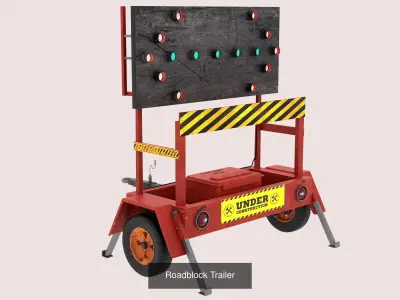 Street Element 3D Model Pack