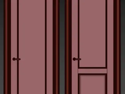 Entrance door set180 3D model