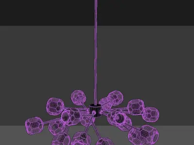 VANCEI Bille De Crystal Ball Round Chandelier 36 3D model