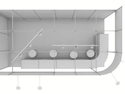 exhibition stand design 3D model
