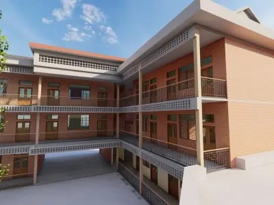 School-University- High School 3D model