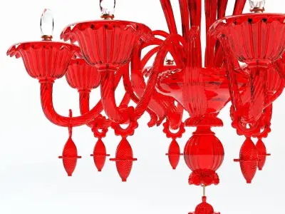 Verdi 8 Branches Chandelier 3D model