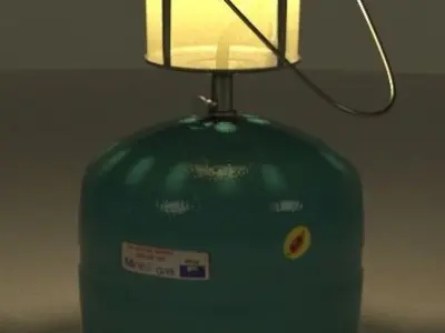 Gas Lamp 3d Model Free 3D model