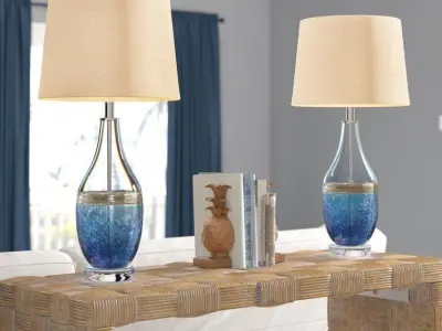 Millen Glass Table Lamp 3D model