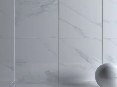 Wall Tiles Museum Calacatta 4D White 120x120 Set 2 Texture
