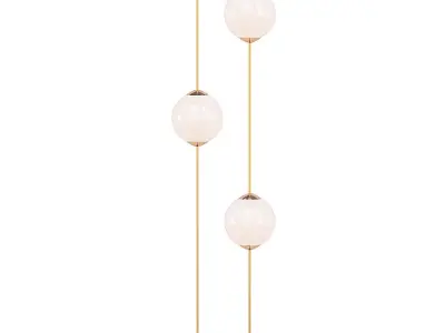 COSMOS floor lamp with three glass balls 3D model