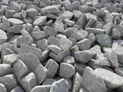 Stone wite chip 3D model