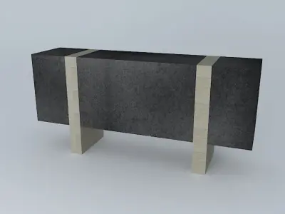 Block Console Small 3D model