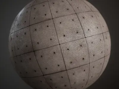 Concrete Wall Panels Material 3D model