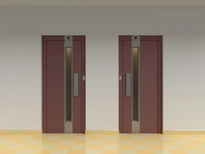 Vintage european elevator 3D model