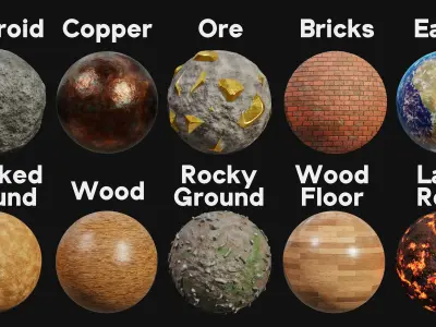 Blender Procedural Material Pack 3 3D model