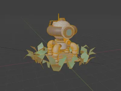 scifi robot 3D model from CGTrader