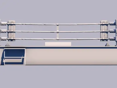 Boxing Ring 3D model 3D model