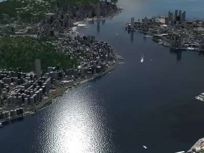 Hong Kong City 3D model