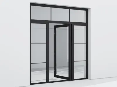 Aluminium door 207 3D model