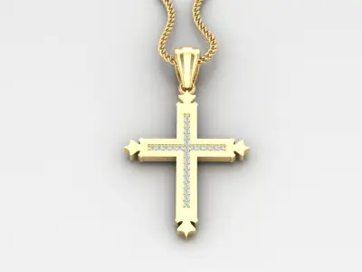 Cross Light Gold 4CP013 3DM STL 3D print model