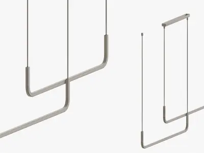Minimalist Nordic Pendant Light 3D model