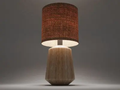 Lamp 3D Model table with shade 3D model purchase