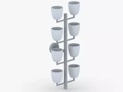 1466 - Bra Lamp Low-poly 3D model