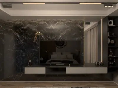 modern bedroom  3D model