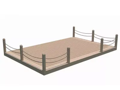 Garden Decking 3D model