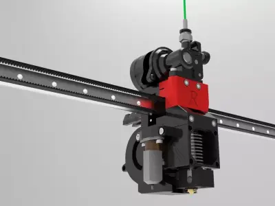 R DIRECT DRIVE FOR ORBITER AND E3DV6 3D print model