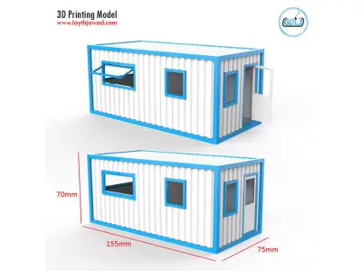 Container House 3D print model