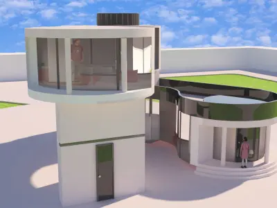 3d modern villa 3D model