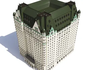  Large Hotel 3D Model 3D model