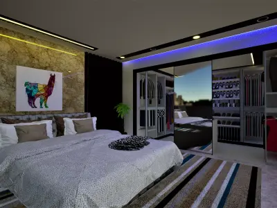 Bedroom Design 3D Model  3D model