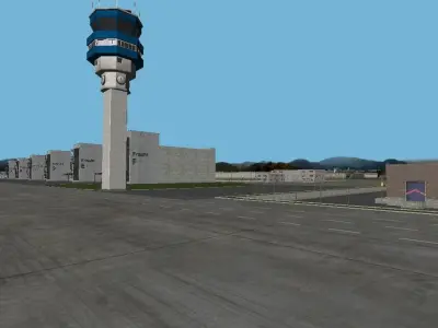 High detail airport - basic version 3D model