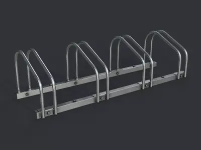 Bike Rack 1 PBR Game Ready Low-poly 3D model