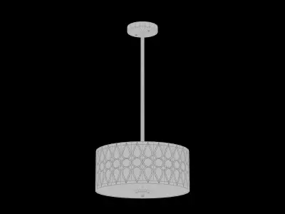 Aaru Fabric Semi Flush Mount MK3P 3D model