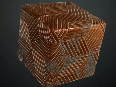 Rusty Metal Plate Rusted Industrial PBR Seamless Texture