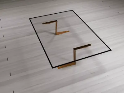 simple modern design for a table  Free 3D model