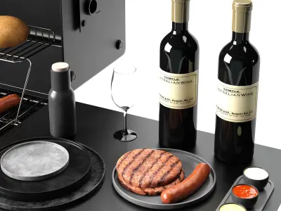 Barbecue 09 3D model