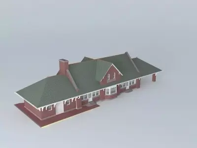 Wausau depot House Free 3D model