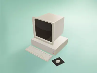 Old PC - Free Free 3D model