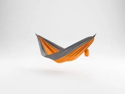 Camping Hammock 03 4K PBR Low-poly 3D model