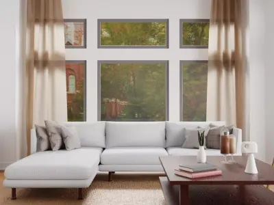 Living room 3D model 121