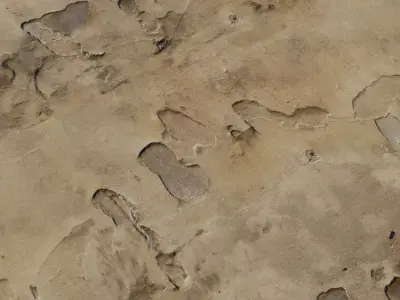 Peeling Plaster Over Old Patchwork Texture